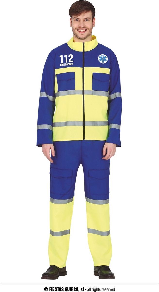 Dokter & Tandarts Kostuum | Ambulance Levenswerker | Man | Maat 48-50 | Carnaval kostuum | Verkleedkleding